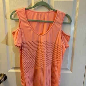 Calvin Klein Pink Relaxed Tank Top with Cut Out Design